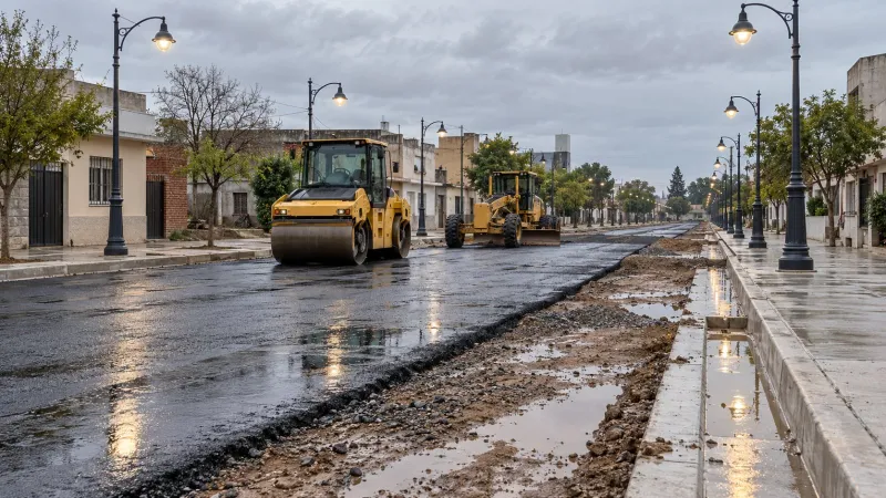 Gran Avenida: la obra sigue pese a las lluvias y la Municipalidad promete habilitar toda la traza en diciembre