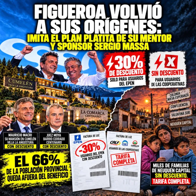 Figueroa volvió a sus orígenes: imita el Plan Platita de su mentor y sponsor Sergio Massa