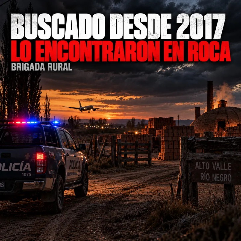 La Brigada Rural de Roca encontró a un hombre buscado por la Justicia desde 2017