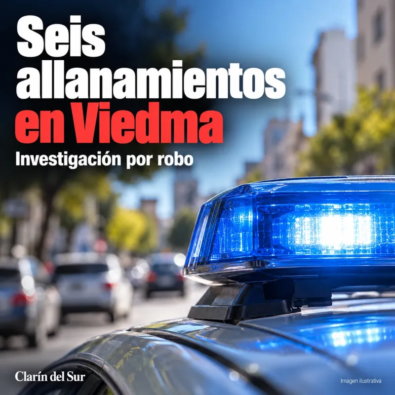 Ilustración de una baliza policial, alusiva a la investigación en Viedma.